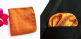 Boss Status Collection Men Pocket Squares Polka-Dot Pattern & 100% Silk - BossStatusCollection.Com