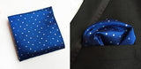 Boss Status Collection Men Pocket Squares Polka-Dot Pattern & 100% Silk - BossStatusCollection.Com