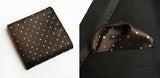 Boss Status Collection Men Pocket Squares Polka-Dot Pattern & 100% Silk - BossStatusCollection.Com