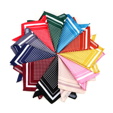 Boss Status Collection Men's Vintage Polka-Dot Pocket Squares - BossStatusCollection.Com