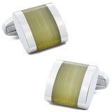 Boss Status Collection Classic Opal Cuff links  for Men - BossStatusCollection.Com