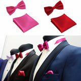 Boss Status Collection Solid Unisex Bowties Set - BossStatusCollection.Com
