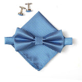 Royal Swagg Men's Bow Tie Set (Bow Ties, Cuff Links, Pocket square) - BossStatusCollection.Com