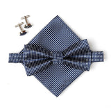Royal Swagg Men's Bow Tie Set (Bow Ties, Cuff Links, Pocket square) - BossStatusCollection.Com