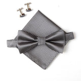 Royal Swagg Men's Bow Tie Set (Bow Ties, Cuff Links, Pocket square) - BossStatusCollection.Com