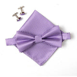 Royal Swagg Men's Bow Tie Set (Bow Ties, Cuff Links, Pocket square) - BossStatusCollection.Com