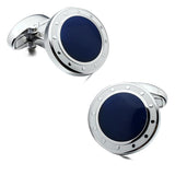 Boss Status Collection Luxury Men's Cuff Links Blue&Black Cuff Links - BossStatusCollection.Com