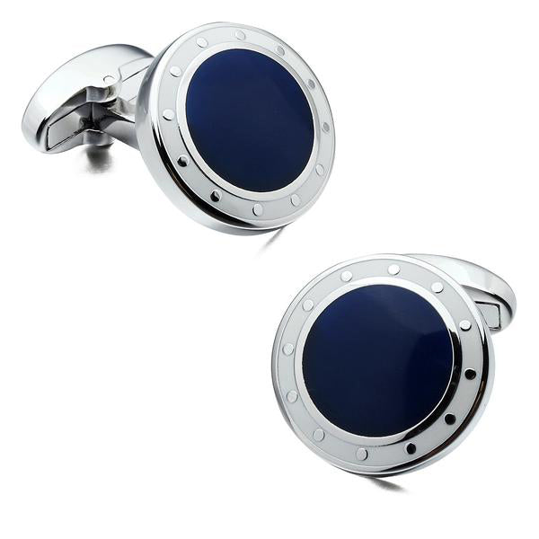 Boss Status Collection Luxury Men's Cuff Links Blue&Black Cuff Links - BossStatusCollection.Com