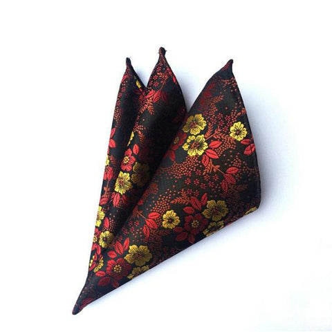 Royal Swagg Handmade Vintage Pocket Squares-Paisley Embroidery Floral Designs- Eye Catchers - BossStatusCollection.Com