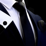 Boss Status Collection Exquisite Necktie sets including Cufflinks-Array of Solid Colors