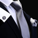 Boss Status Collection Exquisite Necktie sets including Cufflinks-Array of Solid Colors