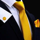 Boss Status Collection Exquisite Necktie sets including Cufflinks-Array of Solid Colors