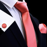 Boss Status Collection Exquisite Necktie sets including Cufflinks-Array of Solid Colors