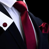 Boss Status Collection Exquisite Necktie sets including Cufflinks-Array of Solid Colors