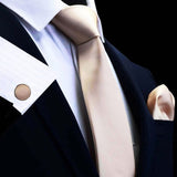 Boss Status Collection Exquisite Necktie sets including Cufflinks-Array of Solid Colors
