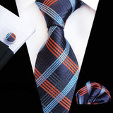 Boss Status Collection Colors 100% Silk Tie Set in various pattern styles