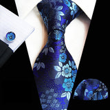 Boss Status Collection Colors 100% Silk Tie Set in various pattern styles