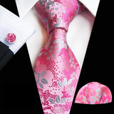 Boss Status Collection Colors 100% Silk Tie Set in various pattern styles