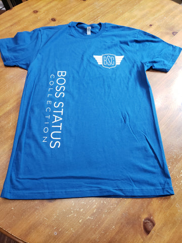 Boss Status Collection - BSC T-shirts "Flow" Style (White Print) Unisex