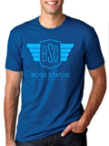 Boss Status Collection Men's Crew Neck T-shirts Lt. Blue - BossStatusCollection.Com