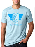 Boss Status Collection Men's Crew Neck T-shirts Lt. Blue - BossStatusCollection.Com