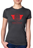 Boss Status Collection - BSC "She that Boss" Tee's in Red Graphic Print - BossStatusCollection.Com