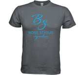 Boss Status Signature Collection Men's T-Shirts in Lt.Blue Print - BossStatusCollection.Com