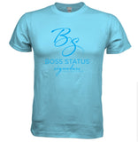 Boss Status Signature Collection Men's T-Shirts in Lt.Blue Print - BossStatusCollection.Com