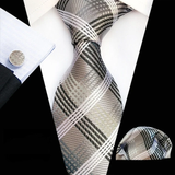 Boss Status Collection Colors 100% Silk Tie Set in various pattern styles