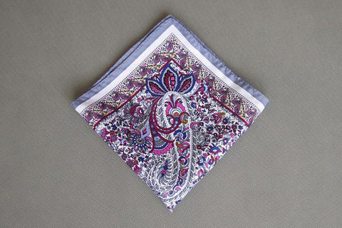 Boss Status Collection Pocket Squares Floral, Paisley - BossStatusCollection.Com