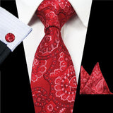 Boss Status Collection Tie Set (Pocket Square and Cluffins included) - BossStatusCollection.Com