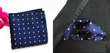 Boss Status Collection Men Pocket Squares Polka-Dot Pattern & 100% Silk - BossStatusCollection.Com