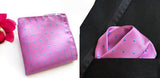 Boss Status Collection Men Pocket Squares Polka-Dot Pattern & 100% Silk - BossStatusCollection.Com