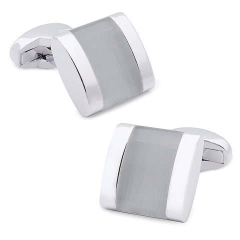 Boss Status Collection Classic Opal Cuff links  for Men - BossStatusCollection.Com