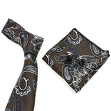 Royal Swagg Neck Tie Set (Pocket Square and Cuff Links) - BossStatusCollection.Com